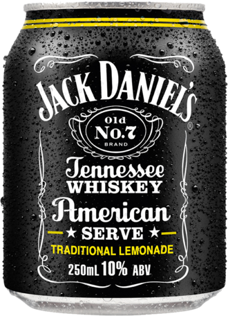 Jack Daniels American Serve & Lemonade Can 4X250ML