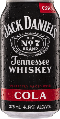 Jack Daniels Tennessee Whiskey & Cola Can 2X10X375ML