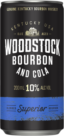 Woodstock Bourbon & Cola 10% Can 1X200ML