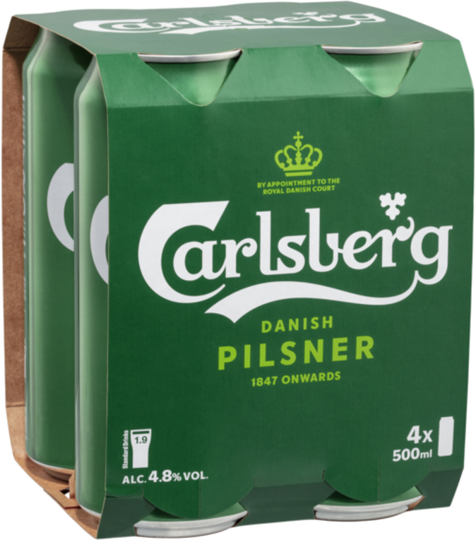 Carlsberg Green Can 4X500ML