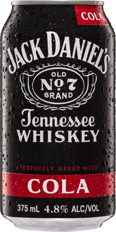 Jack Daniels Tennessee Whiskey & Cola Can 6X375ML