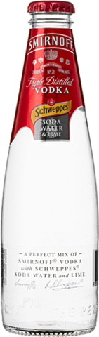 Smirnoff 6% Lime & Soda Bottle 1X275ML