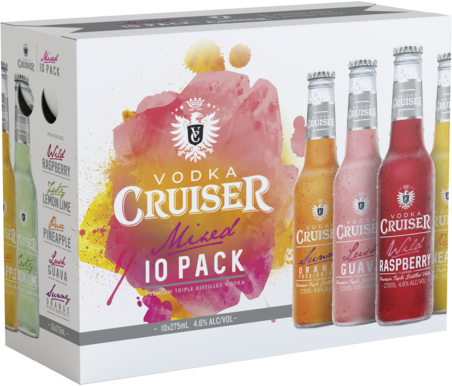 Vodka Cruiser Mixed Bottle 3X10X275ML