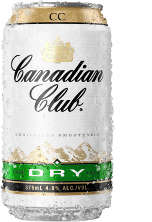 Canadian Club & Dry % Can 10X375ML - Liquor Legends