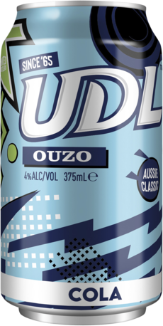 UDL Ouzo Cola Can 1X375ML