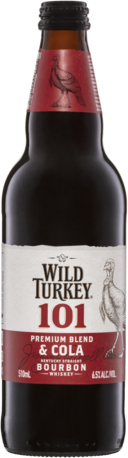Wild Turkey 101 Bourbon & Cola Long Serve Bottle 3X510ML