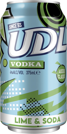  UDL Vodka Lime Soda Can 6X375ML