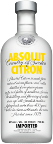 Absolut Vodka Citron 700ML