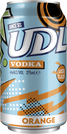  UDL Vodka Orange Can 6X375ML