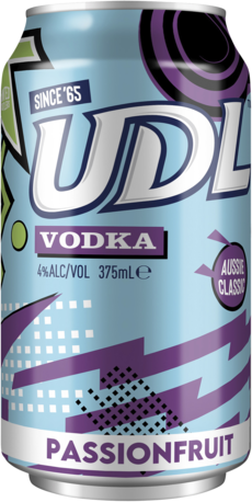 UDL Vodka Passionfruit Can 24X375ML