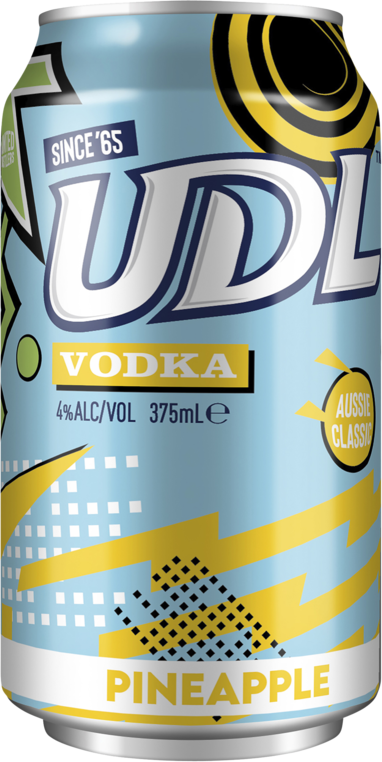null UDL Vodka Pineapple Can 24X375ML