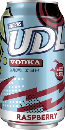null UDL Vodka Raspberry Can 24X375ML