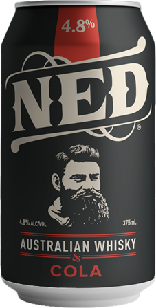 Ned Kelly Whisky Bourbon & Cola 4.8% Can 1X375ML