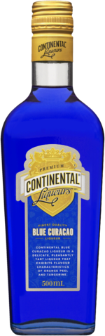 Continental Liqueurs Blue Curacao 20.0% 500ML Bottle