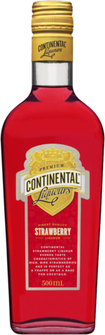 Continental Liqueurs Strawberry 20.0% 500ML Bottle