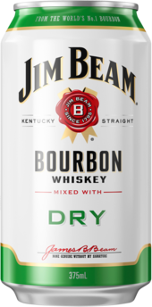 Jim Beam White Label Bourbon & Ginger Beer Can 24X375ML