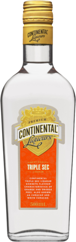 Continental Liqueurs Triple Sec 20.0% 500ML Bottle