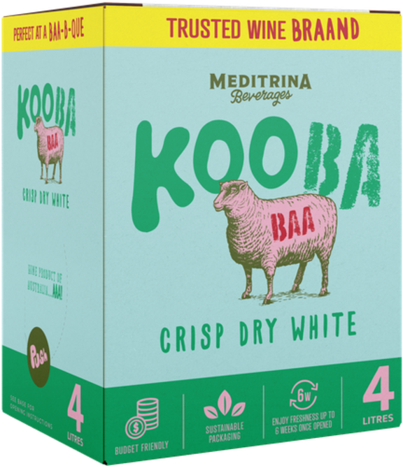 Kooba Crisp Dry White Cask 4LT