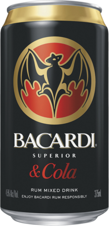  Bacardi Rum & Cola Can 24X375ML