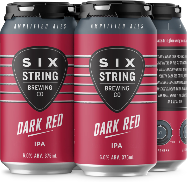 Six String Dark Red IPA Can 4X375ML