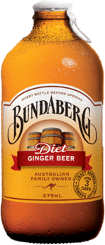 Bundaberg Diet Ginger Beer Bottle 1X375ML
