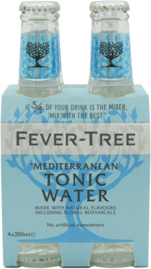 Fever Tree Mediterranean Tonic Water Bottle 4X200ML