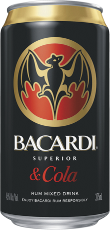 null Bacardi Rum & Cola Can 6X375ML