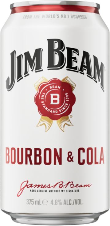 Jim Beam White Label Bourbon & Cola Can 1X375ML