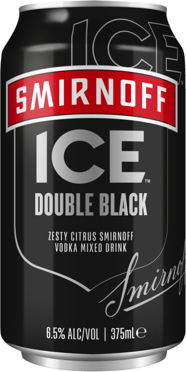 Smirnoff Double Black Ice Can 3X10X375ML