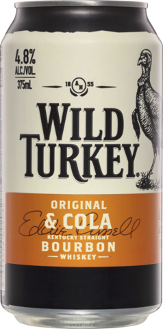  Wild Turkey Bourbon & Cola 4.8% Can 4X375ML