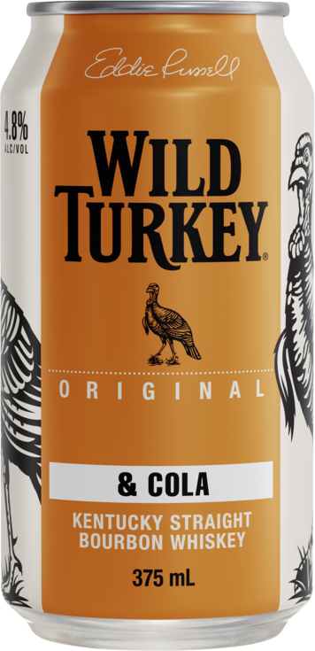 Wild Turkey Bourbon & Cola 4.8% Can 3X375ML