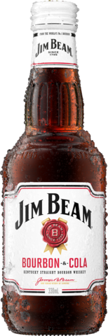 Jim Beam White Label Bourbon & Cola Bottle 1X330ML