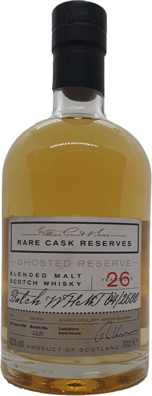 William Grant Ghosted Reserve Scotch Whisky 26 Yo 700ML