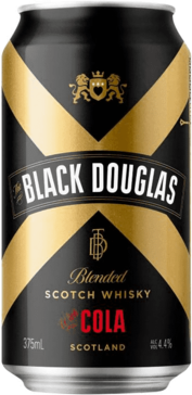  The Black Douglas Blended Scotch and Cola 4.4% 375mL Can
