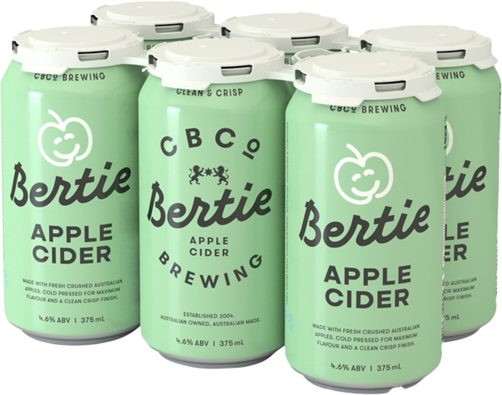 Cbco Berties Apple Cider Can 6X375ML