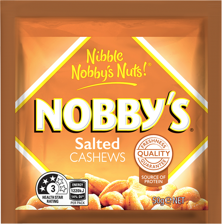 Nobbys Salted Cashews Nuts 50GM