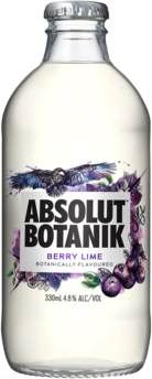 Absolut Botanic Berry Lime Bottle 1X330ML