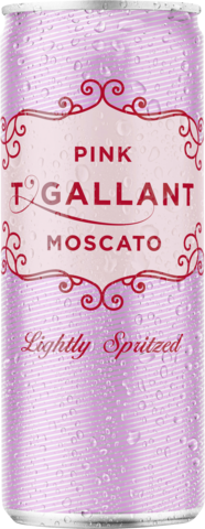 T'gallant Pink Moscato Can 4X250ML