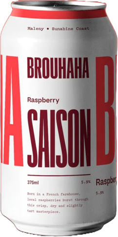 Brouhaha Raspberry Saison Can 4X375ML