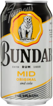 Bundaberg Rum & Cola 3.5% Can 1X375ML