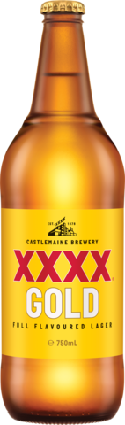  XXXX Gold 3.5% Tall Bottle 3X750ML