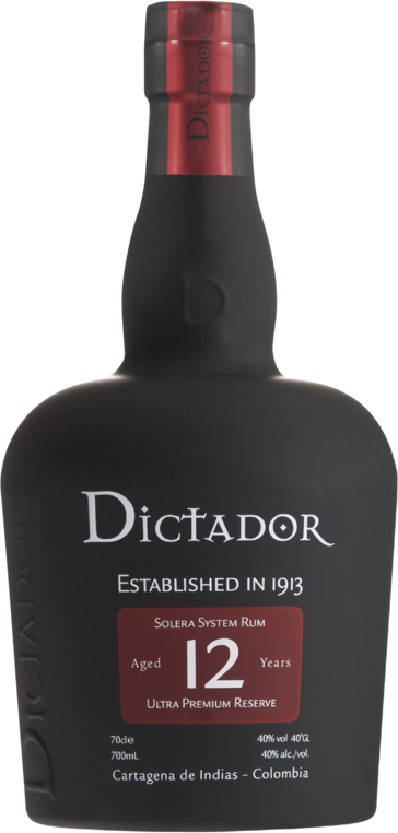 Dictador Rum 12 Yo 40% Abv 700ML