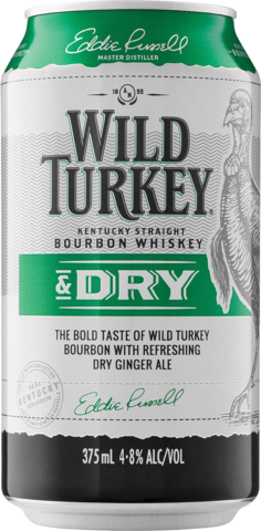  Wild Turkey Bourbon & Dry 4.8% Can 1X375ML