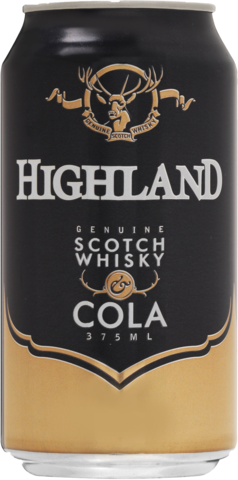 Highland Scotch 4.8% & Cola Can 24X440ML