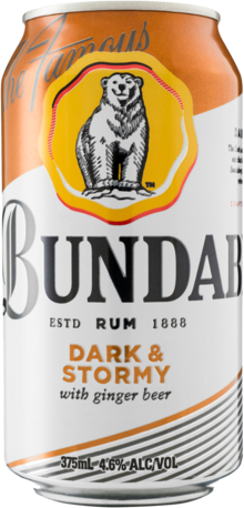  Bundaberg Rum Dark & Stormy Can 6X375ML