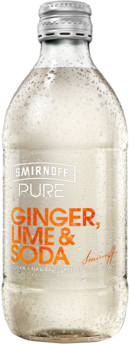 null Smirnoff Pure Ginger Lime & Soda Bottle 4X300ML