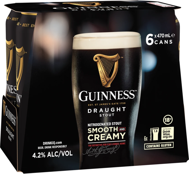 null Guinness Draught Can 6X440ML