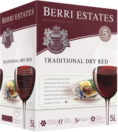  Berri Traditional Dry Red Cask 5LT