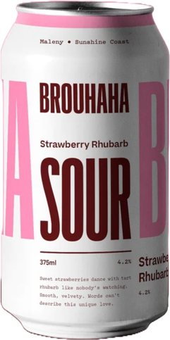 Brouhaha Strawberry & Rhubarb Sour Can 24X375ML