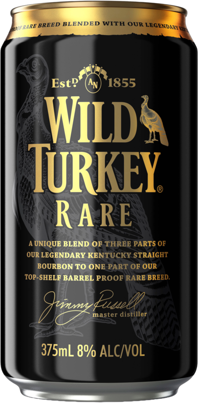 null Wild Turkey Rare & Cola 8% Can 4X375ML